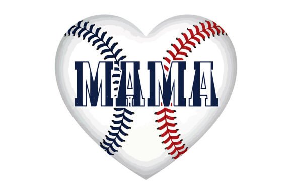 Baseball Mama Heart SVG: A Charming Embroidery Design
