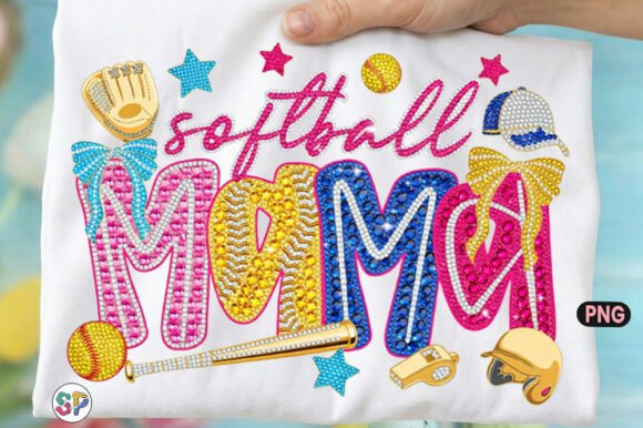 Bling Softball Mama, Coquette Mom Life