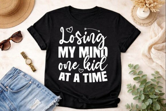 Crazy Mom One Kid at a Time SVG Design