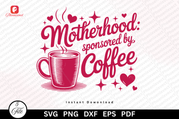 Embroidering with Humor: Motherhood Sponsored Coffee