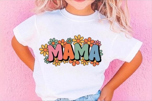 Floral Wreath MAMA SVG: A Stylish Vintage Design