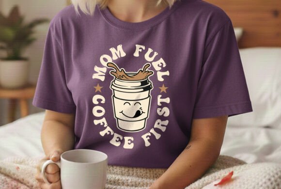 Mom Fuel Coffee First Design: A Stylish Embroidery SVG