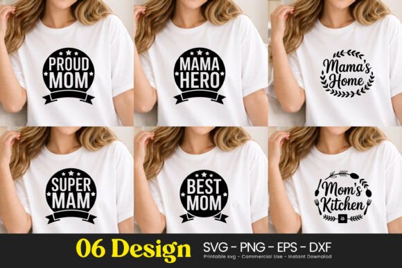 Proud Mom Hero Super Mama Quotes SVG PNG