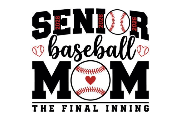 Senior Baseball Mom 2026: A Heartfelt Embroidery Design