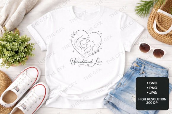 Unconditional Love Mom T-Shirt Design Review